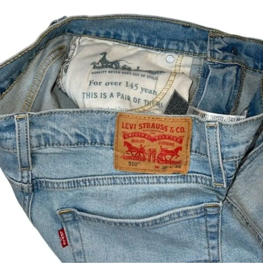 Levi's Men's 510 Skinny Fit Stretch Jeans Light Blue 30x32‎